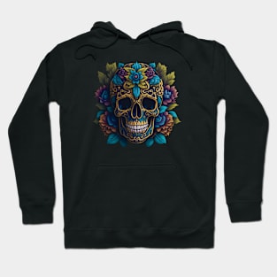 Intricate Sugar Skull Art Embodies the Spirit of Día de los Muertos Hoodie